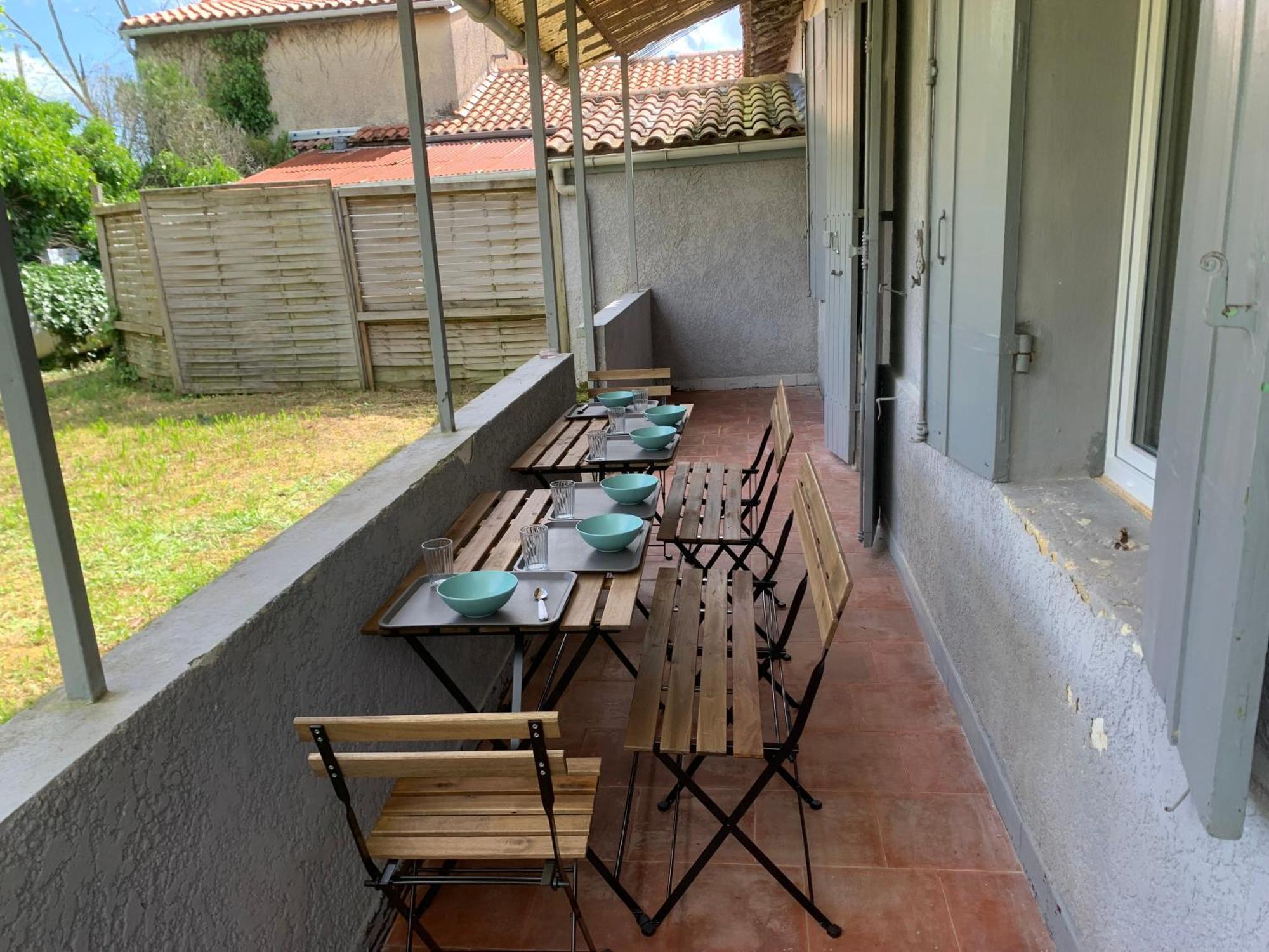 Jolie Medocaine Avec Jardin Appartement Saint-Estèphe Buitenkant foto